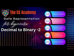 Data Representation - Decimal to Binary Conversion 1