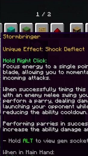 HOW THE SHOCK DEFLECT EFFECT WORKS IN MINECRAFT