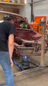 Picking the shell up for the rotisserie #ruined4banger #ekhatch #restoration | Ruined4banger