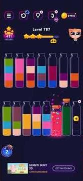 Get Color Level 787 Water Sort Puzzle Solution Walkthrough #getcolor #watersortpuzzle ​⁠