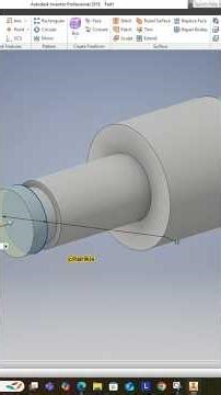 gambar 3D Model mandrel dengan autodesk inventor #machine #mechanicalengineering #design #shorts