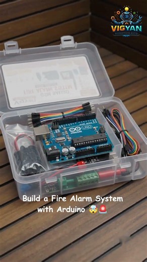 Build Your Own Smart Fire Alarm System 🚨 | Vigyan Robotics Kit #arduino