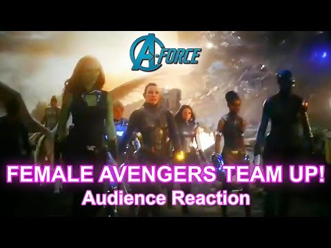 Female Avengers Team Up (EPIC Audience Reaction) - Avengers: Endgame