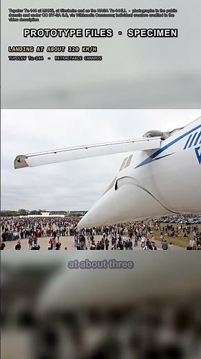 The Airliner That Grows Two Extra Wings to Land - Tupolev Tu-144