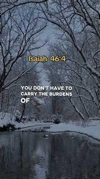 God is your present helper in times of need Isaiah 46:4