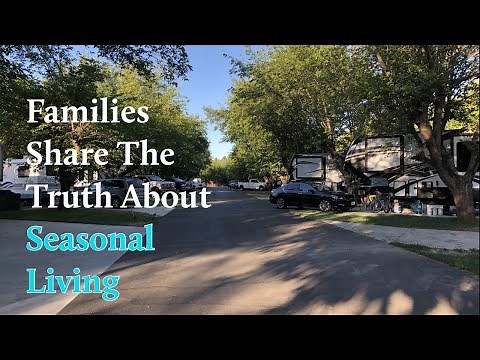 Pros and cons to long term full time living in an rv park || Stationary RV living tips from families