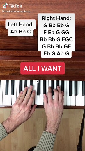 Olivia Rodrigo - All I Want Easy Piano Tutorial