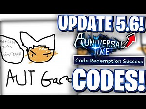 💫UPDATE 5.6! ALL NEW GAROU UPDATE 5.6 CODES FOR A UNIVERSAL TIME 5.6! ROBLOX AUT CODES