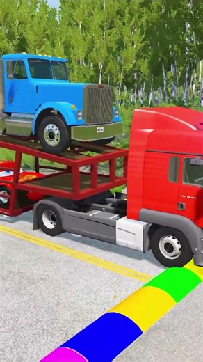 Spintires MudRunner - Truck almost stuck on giant speed bump#mudrunner #simulation #truck #shorts