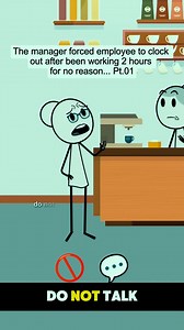 18K views · 312 reactions | The manager forced employee to clock out for no reason 沈Pt.01 Audio credits:@Faithb6770 #animation #animationmeme #corporatelife #work #workplace #manager #managersbelike #fyp #foryou #usa #usa_tiktok | Chaterine Rouse | Facebook