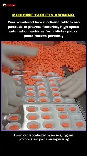 How Medicine Tablets Are PACKED | INSANE Pharmaceutical Technology. #medicine #shorts