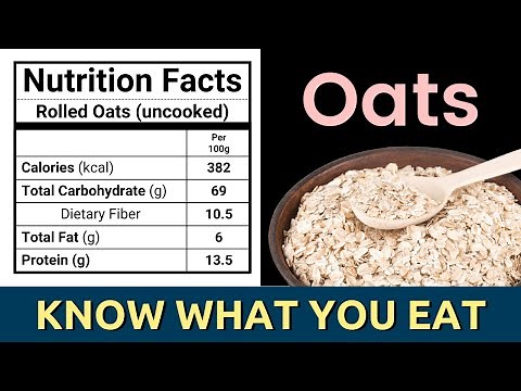 Oats - Carb, Fat, Protein, Fiber. Nutrition facts of Rolled Oats, Steel Cut Oats, Oat Bran