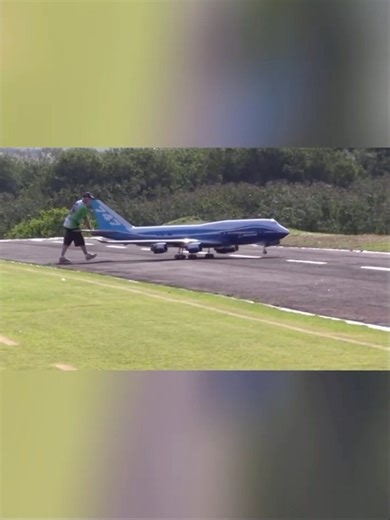 Realistic rc plane 747 mid air crash💔 #automobile #aviation #crash