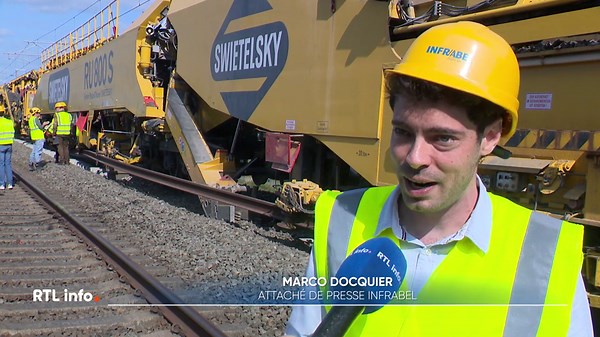 Infrabel débute un chantier sur la ligne Liège - Louvain