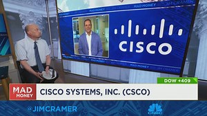 Cisco CEO Chuck Robbins sits down with Jim Cramer to discuss quarterly results
