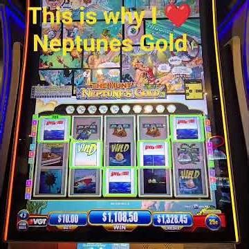 Hunt For Neptunes Gold pays big at River Spirit #casino #riverspirit #VGT #NEPTUNES #WINNING