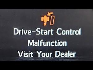 How to Fix & Reset Drive Start Control Warning Light Stays On or Flashing | Drive Start Light On