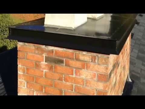 How to Finish a Chimney Top Drip Edge Flashing - Flue Guru - Victoria BC