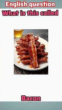 Question and answer quiz in food and other item English question what is the called in English