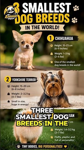 3 Smallest Dog Breeds in the World! These Dogs Are Smaller Than You Think!