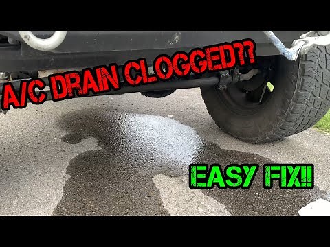 *FIXING* Clogged A/C drain!!!