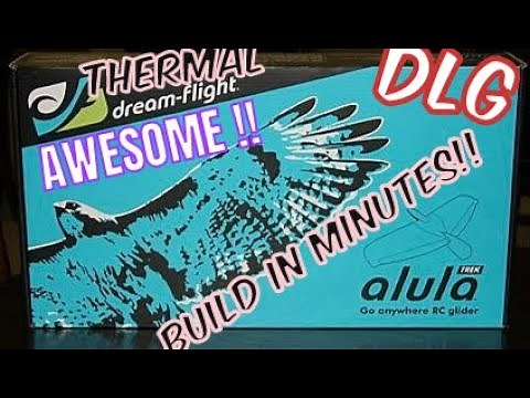 Dream flight Alula Trek R/C glider slope thermal DLG let’s check this out