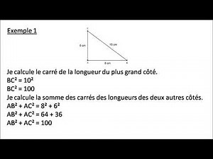 4ème : vidéo réciproque de Pythagore