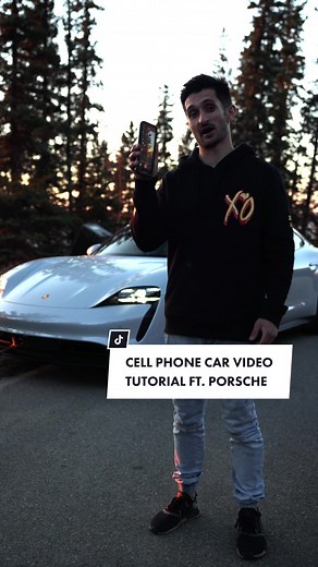 How I filmed a car video with my cell phone!🎥🔥 #fyp #carvideo #cellphonecinematic #porsche #iphonecinematic