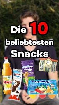 The 10 most popular snacks from school days🏫✏️