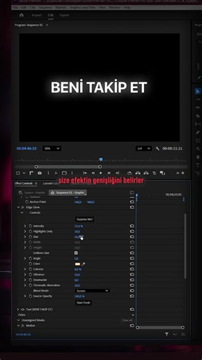 edge glow efekti nasıl kullanılır #premierepro