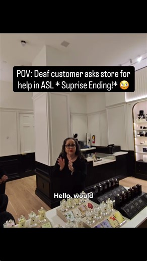 Deaf Customer's Interaction in ASL: A Surprising Twist