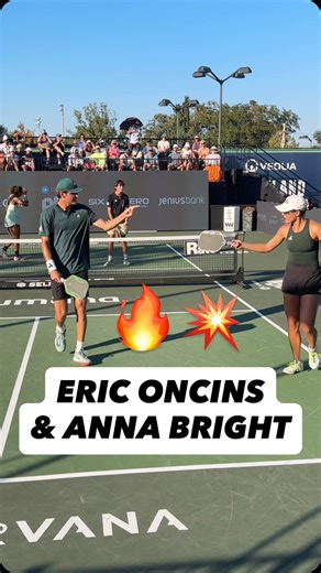 Gabe’s shot was PERFECT… and then Eric chased it down for the ATP 😳 A little extra help from Anna Bright and Eric Oncins is fired up 💥 | PPA Tour