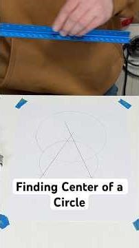 Find the Center of Any Circle (No Measuring Needed)