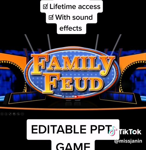 Interactive Family Feud Game | Editable Classroom Activity | Miss Janin Vlog