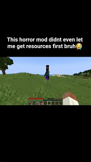 Full vid on channel #minecraftmods | this horror mod even let me get resources first bruh😭