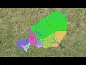 Population distribution in Niger (1950 -- 2022)
