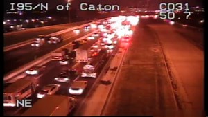 5.9K views · 39 reactions | TRAFFIC ALERT: I-95 NB is completely shut down at Caton Ave. Updates with @LaceeGriffith @ChelseaWeather | WBAL-TV 11 Baltimore | Facebook