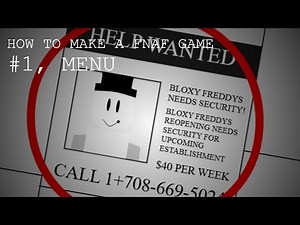 How to make a Fnaf game in scratch | #1, The menu