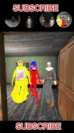 Evilnun, Ladybug,China Granny कौन से Room में है 🤔1,2,3, या 4 #short #horrorgamer