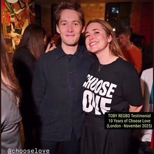 TOBY REGBO Testimonial 28 novembre 2025 Choose Love (Londra - Novembre 2025)