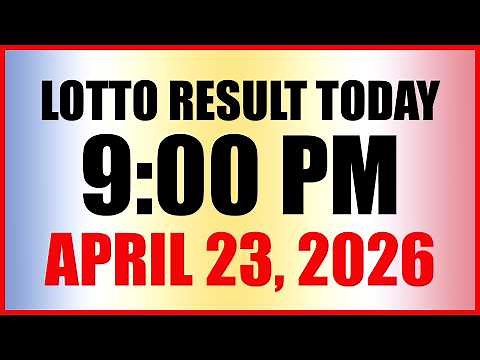 Lotto Result Today 9pm Draw April 23, 2026 Swertres Ez2 PCSO