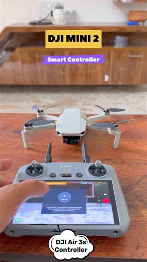 Drone take off🤩Flying DJI Mini with RC2 #djimini2 #drone #dji #djiair3s #shorts