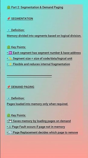 Operating System – Part 16b | Segmentation & Demand Paging