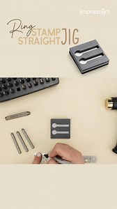 2K views · 35 reactions | Learn how to use our Ring Stamp Straight Jig with us  Did you get yours yet? Find it at www.impressart.com ✨ #metalstamping #impressart #handstamping #jewelrymaking #diyjewelry #handmaderings #diyrings | ImpressArt | Facebook