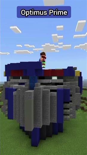 construcción de Optimus Prime #minecraft