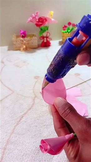how make rose flower with paper easy crafts