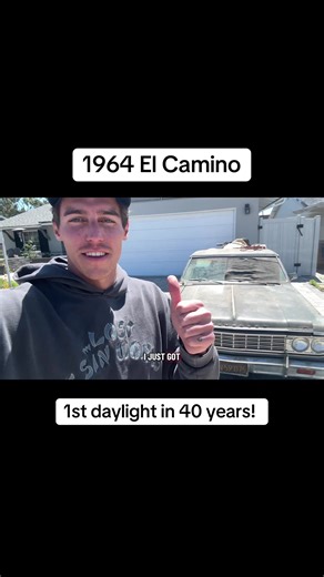 First walkthrough of my classic car. It has been sitting inside a garage for 40 years. Rats made many lovely nest inside of the junk and car components. I will be restoring every single thing on this car and taking it down to the frame. Like and comment to support my journey and to give me helpful tips and feedback. #1964elcamino #cartok #carsoftiktok #restoration #musclecar