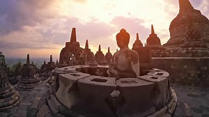 Located in central Java, the Borobudur Temple Compounds is a large Buddhist monument built in three tiers around a hill. Between the 10th and 15th centuries, the Borobudur Temple was used as a Buddhist temple until it was eventually abandoned. The temple was rediscovered and restored in the 20th century and is now a Buddhist archaeological site and a must-visit to discover its exquisite history. | Visit Southeast Asia