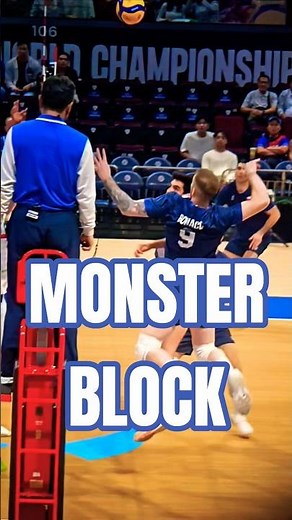 Nikolov Bulgaria Monster Block in Slow Motion during Men Volleyball World Championship