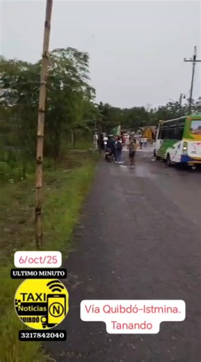 Mucha atención. La emisora estéreo informa a esta hora de la mañana que la vía que conduce de Quibdó a los municipios de la zona del San Juan se encuentra cerrada temporalmente en tanando. estamos a la espera de más información para así dar a conocer los motivos y las causas de este cierre vial. #NoticiaEnDesarrollo #ViaCerrada #viralvideo | Iro Estereo